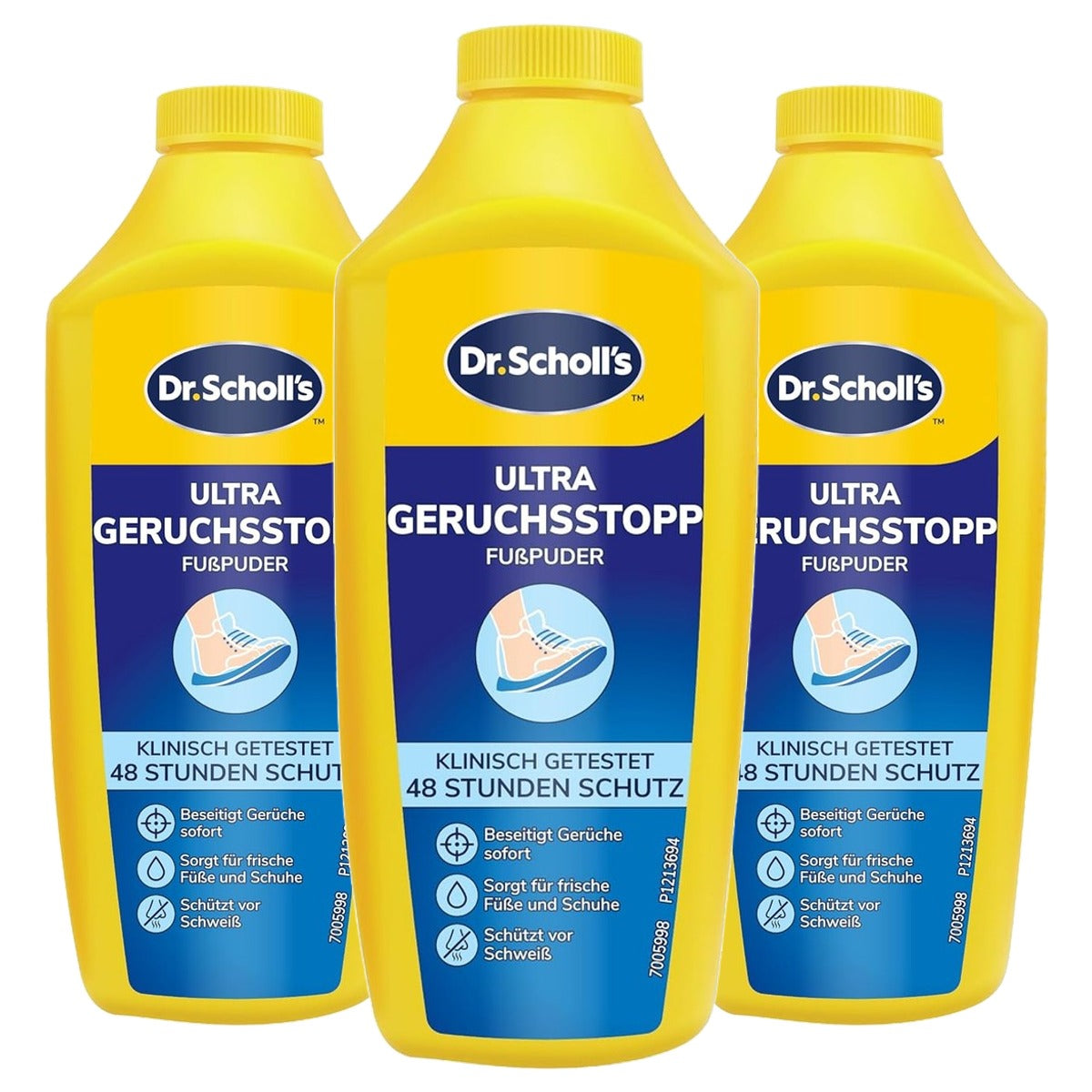 Dr. Scholl's Ultra geurstop voetpoeder - 3-pack