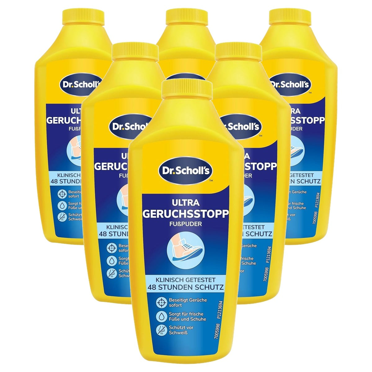 Dr. Scholl's Ultra geurstop voetpoeder - 6-pack