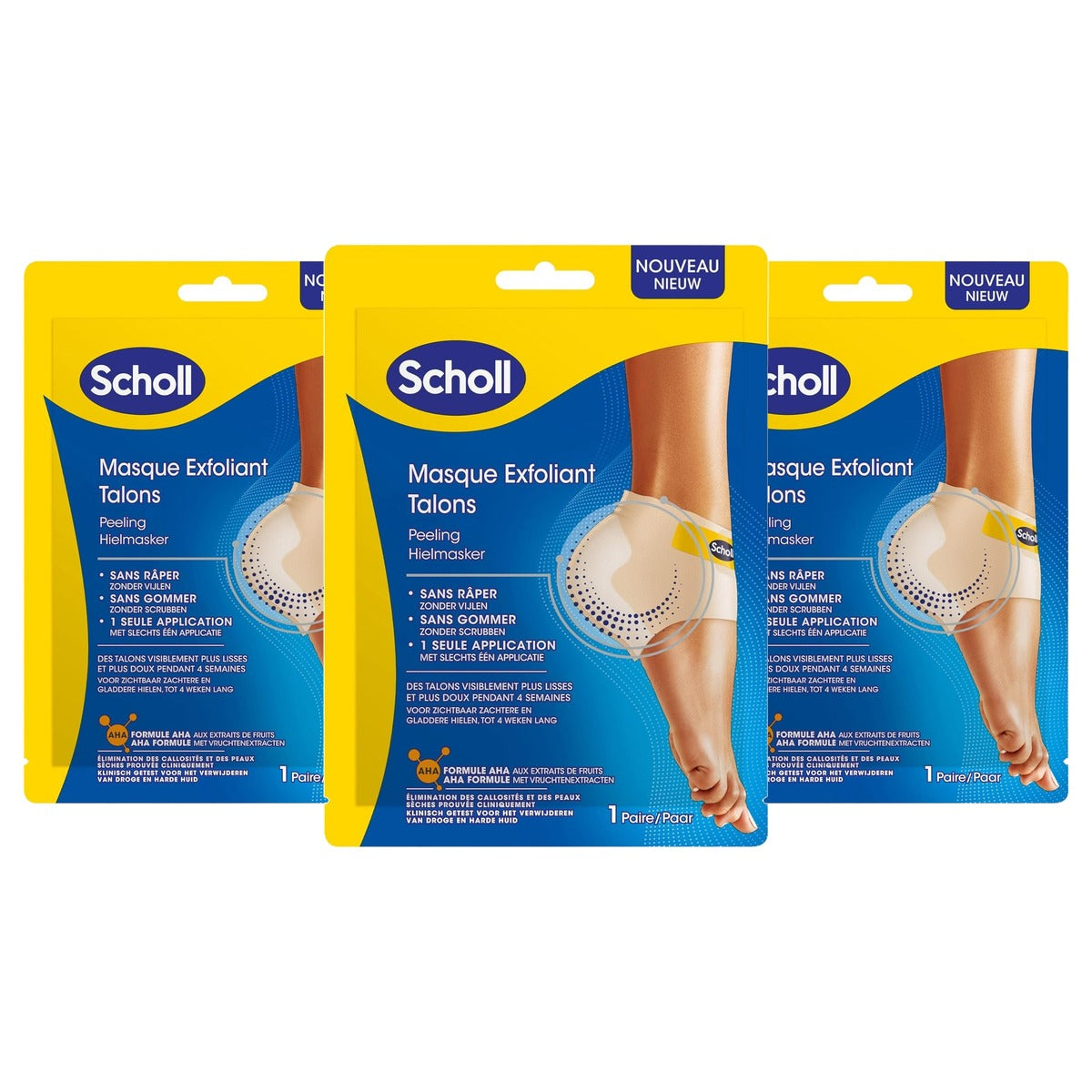 Dr. Scholl's Voetmasker Hielpeeling 2 sokken - 3-pack