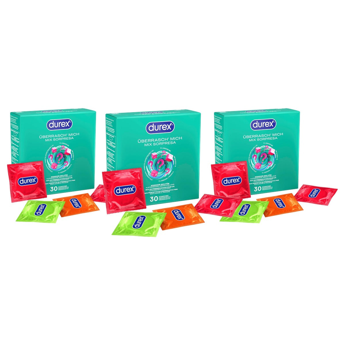 Durex Verrass' Me condooms mixpack 3 x 30 stuks - Voordeelverpakking