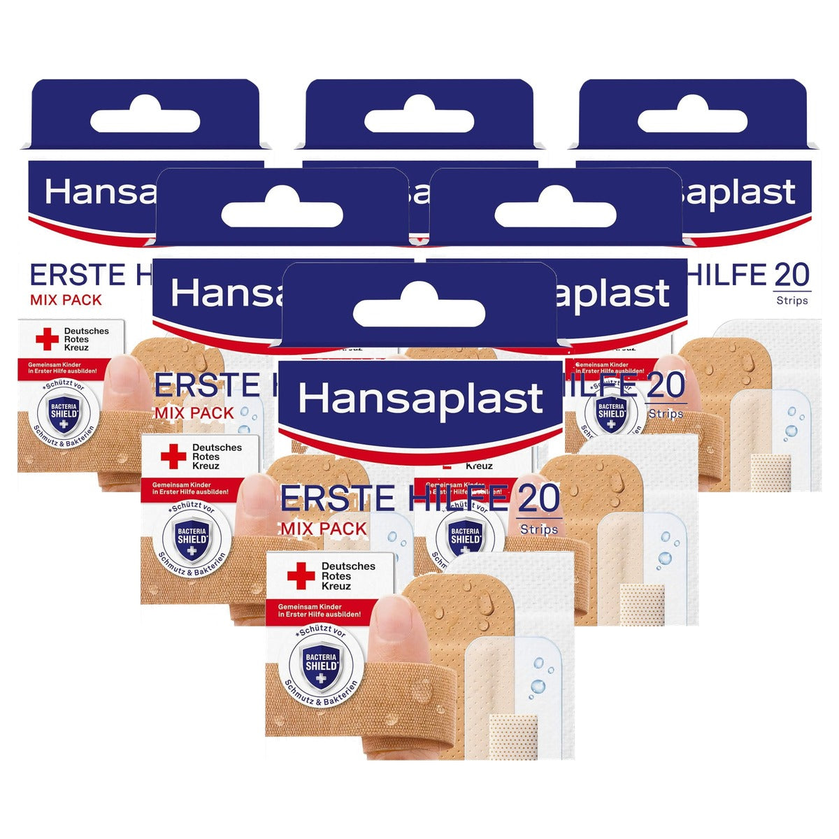 Elastoplast Hansaplast EHBO-pleistermix 20 strips - 6-pack