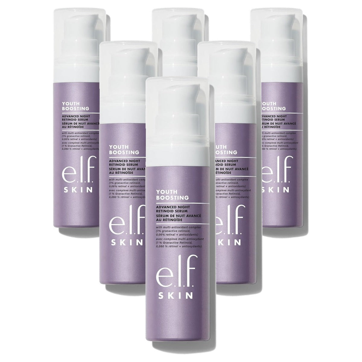 e.l.f. Skin Youth Boosting Advanced Night Retinoid Serum 29,5 ml - 6 stuks