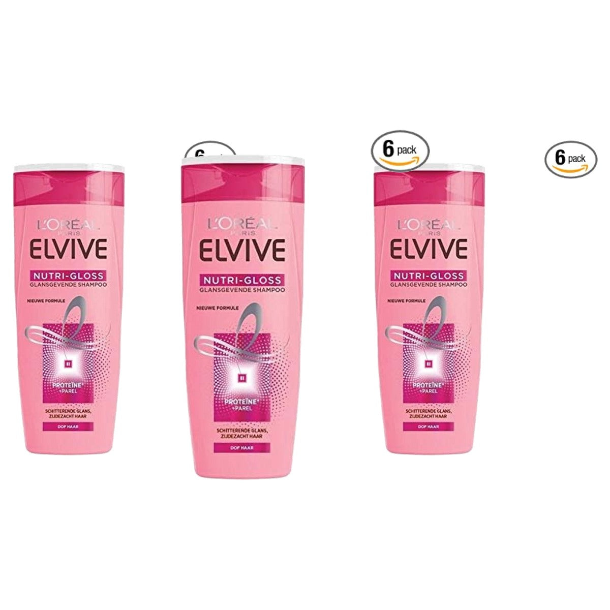 Elvive Nutri Gloss Glanzende Shampoo 3 x 250 ml
