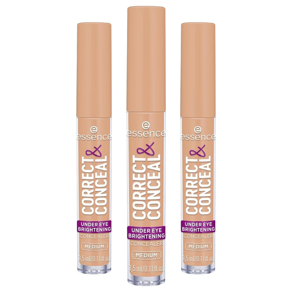 essence Correct & Conceal concealer nr. 20 nude - 3-pack
