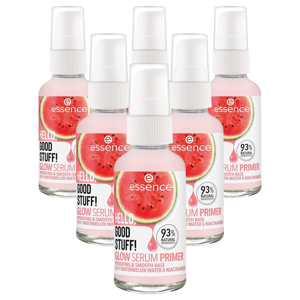 essence Hello Good Stuff Glow Serum Primer gezichtsserum transparant - 6-pack