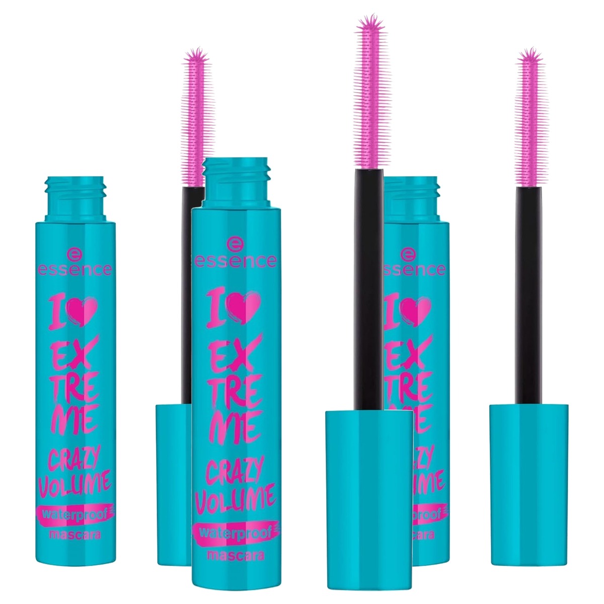 essence I Love Extreme Crazy Volume mascara zwart 12 ml - 3-pack