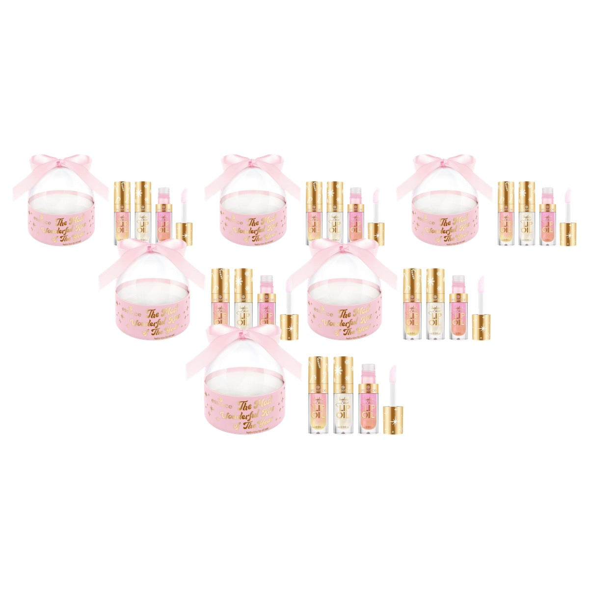 essence The Most Wonderful Kiss of the Year lip oil nr. 01 12 ml - 6-pack
