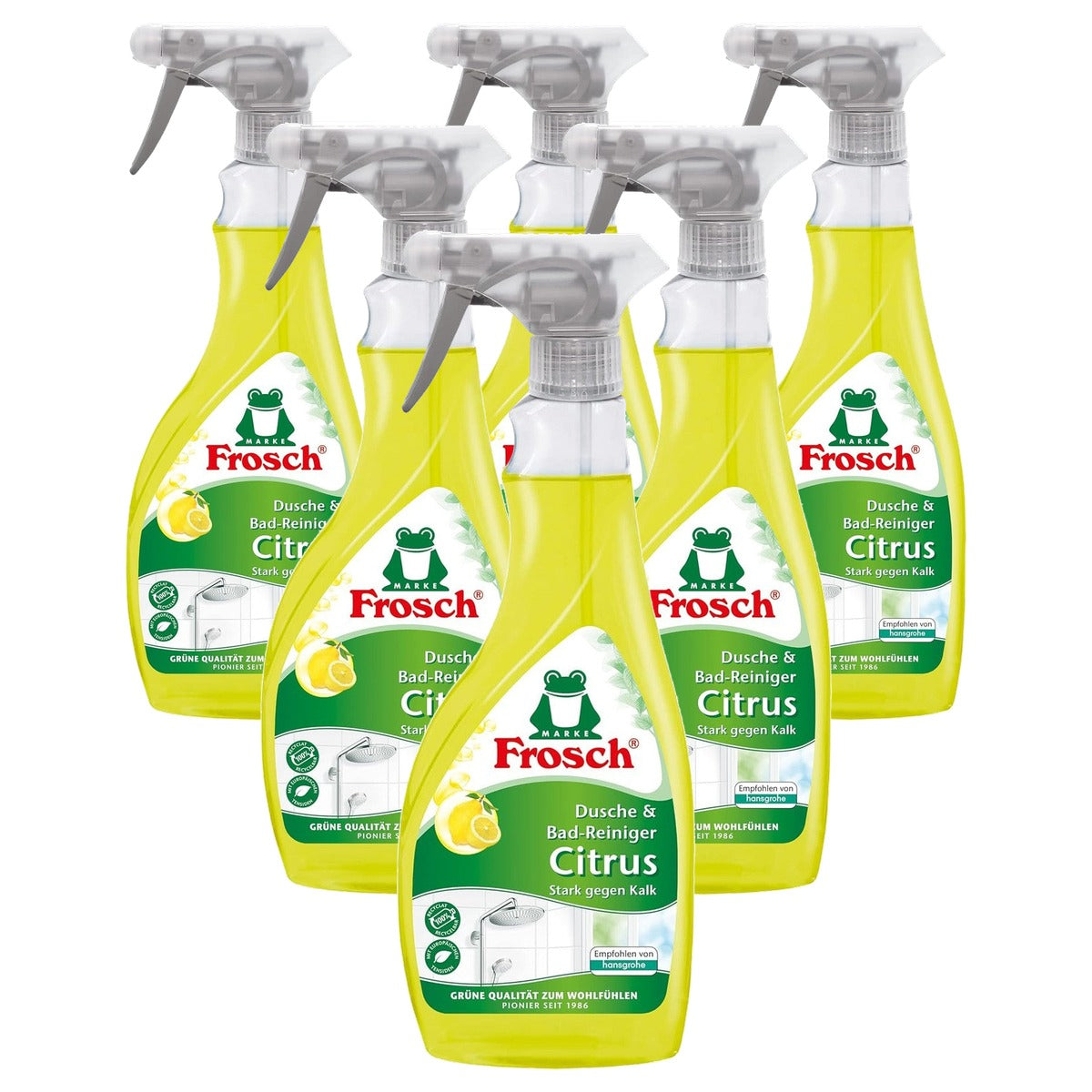 FROSCH Douche & Bad Cleaner Citrus 6 x 0,5 l - Voordeelverpakking