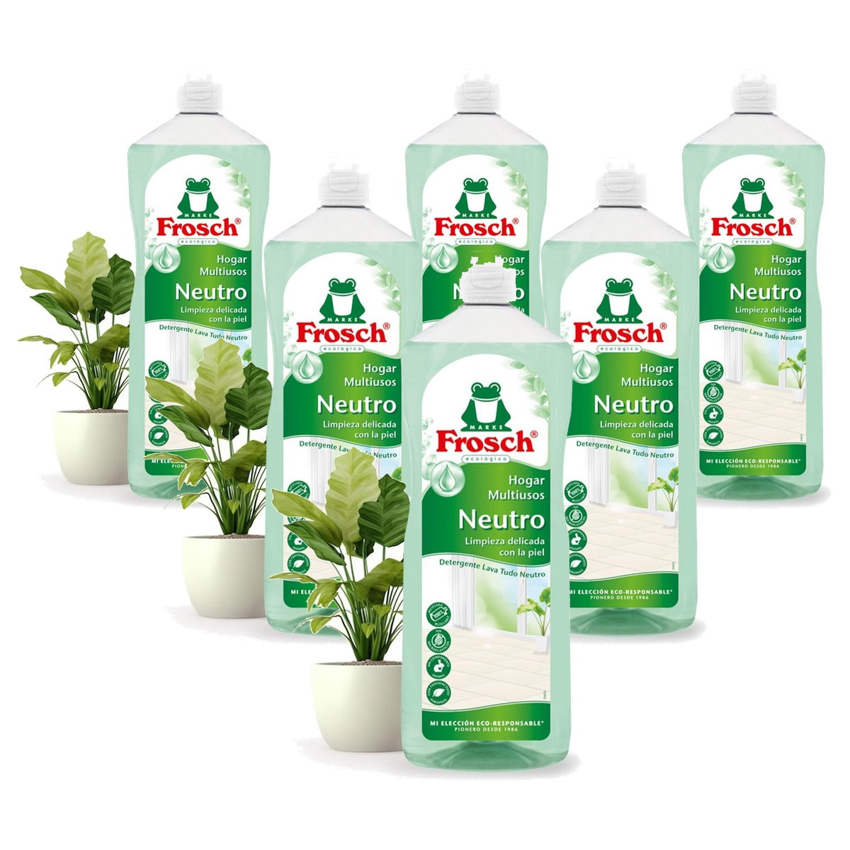 FROSCH Eco Limpiahogar Multi - Neutro 1Lt - 6-pack