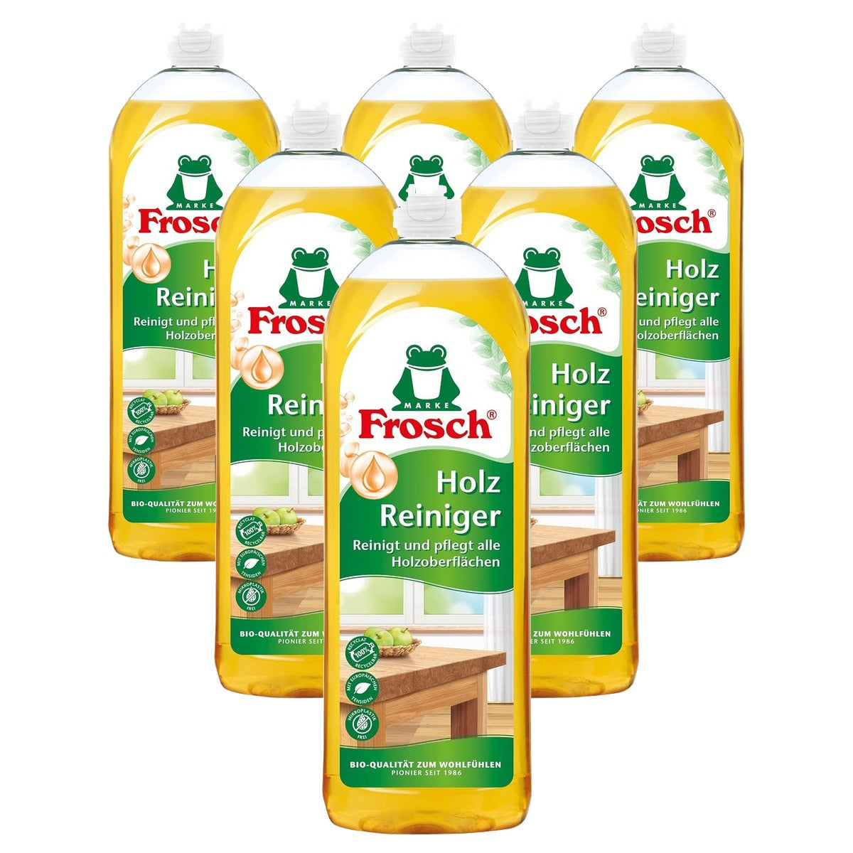 FROSCH Houtreiniger met grenen 6 x 750 ml - Voordeelverpakking