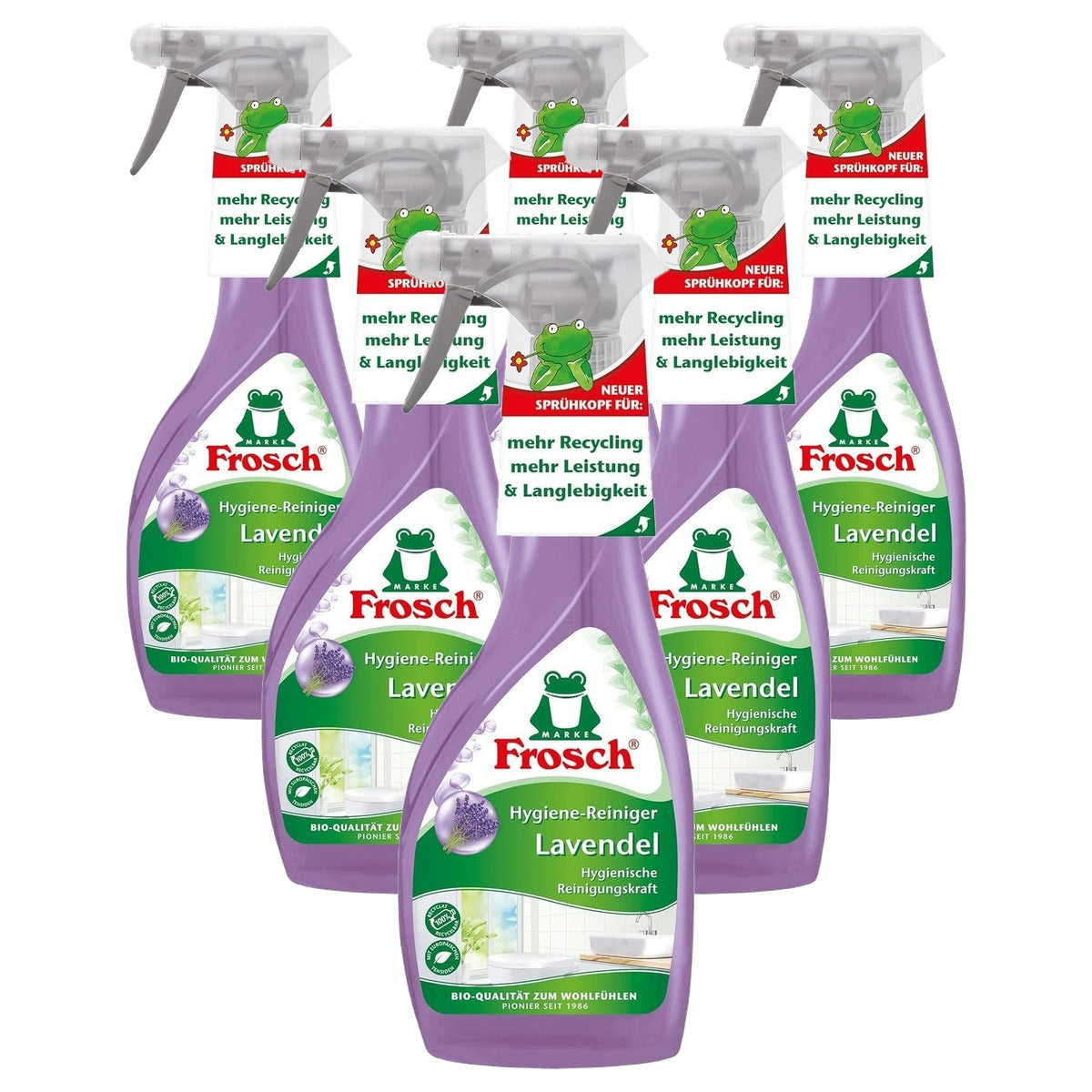 FROSCH Lavendel Hygiëne-reiniger 6 x 500 ml - Voordeelverpakking