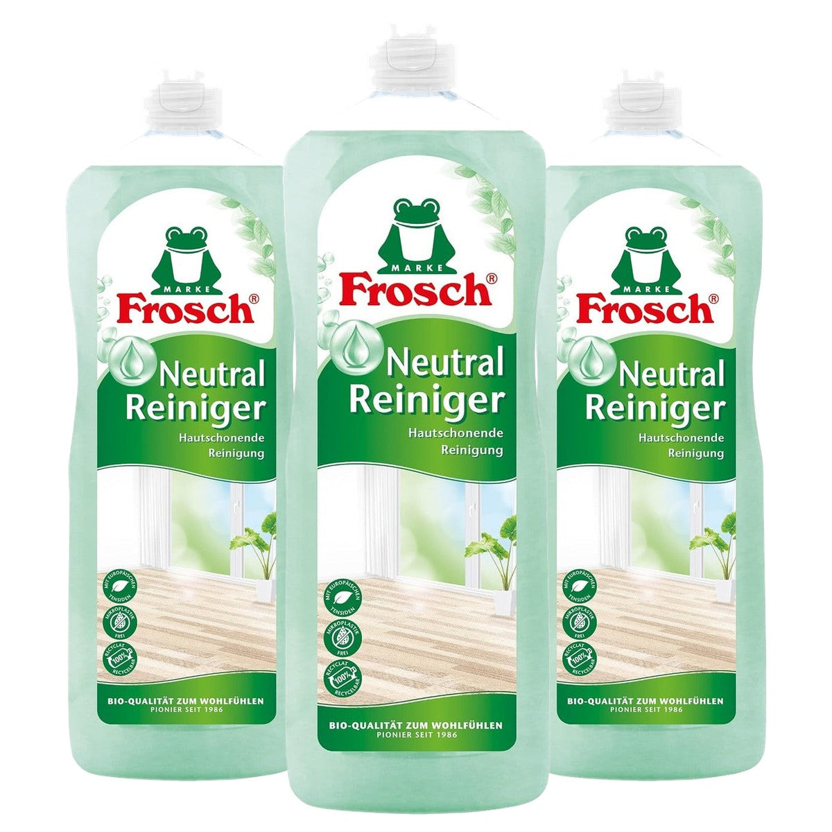 FROSCH Neutraal reinigingsmiddel 3 x 1000 ml - Voordeelverpakking
