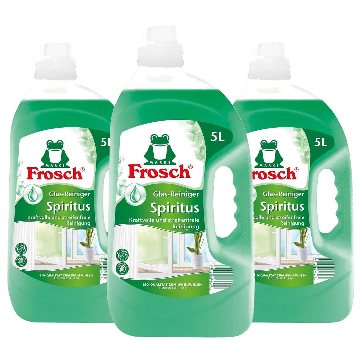 FROSCH Spiritus Glasreiniger 3 x 5000 ml - Voordeelverpakking