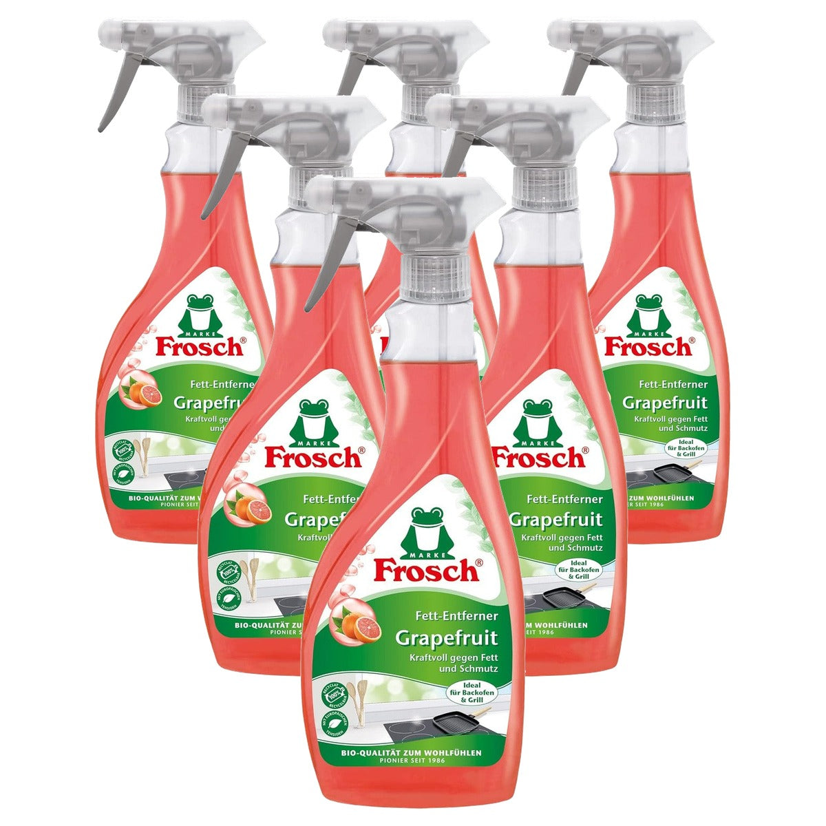 FROSCH Vetverwijderaar Grapefruit 6 x 0,5 l - Voordeelverpakking