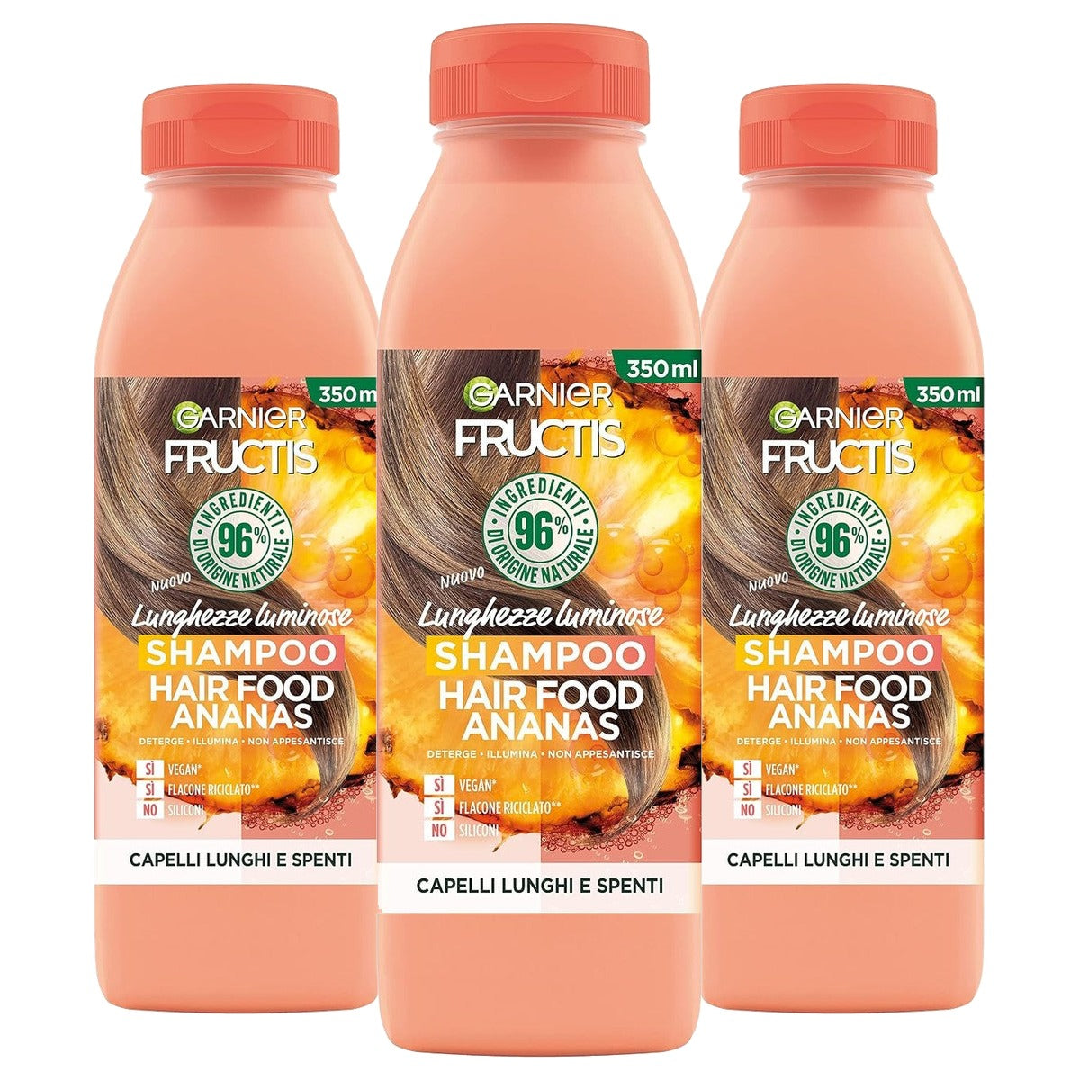 Garnier Fructis Hair Food Ananas Shampoo 350 ml - 3 stuks