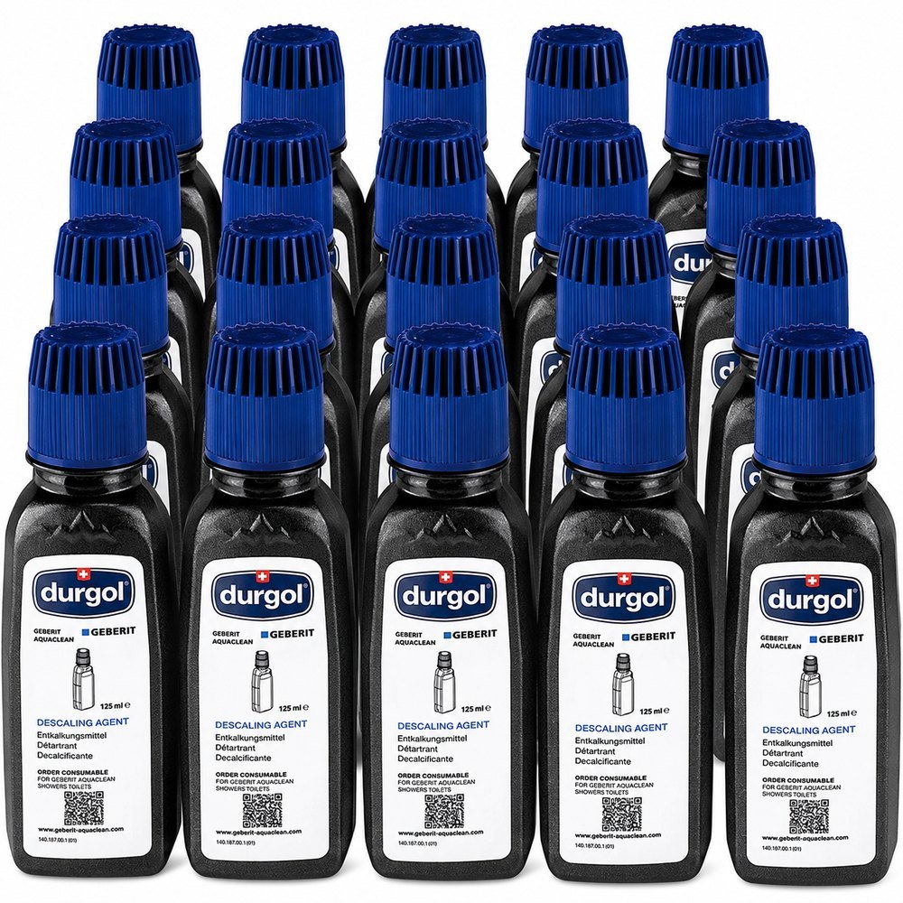 Geberit AquaClean Ontkalkingsmiddel 20 x 125 ml – Originele Douche - WC Ontkalker voor AquaClean Mera, Tuma, Sela, Alba & Cama door Geberit nu bij Huishoudvoordeel