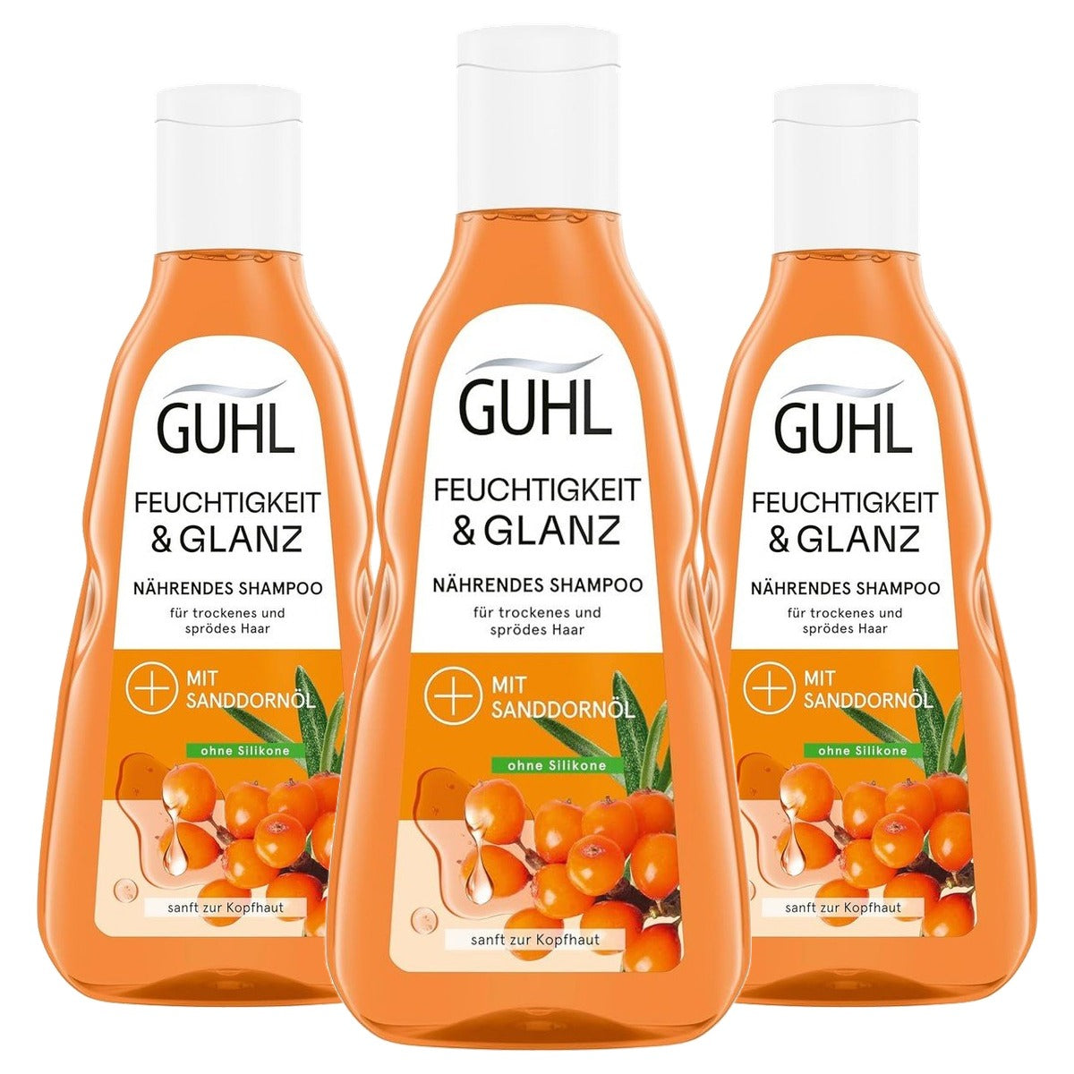 Guhl Vochtopbouw Shampoo 250 ml - 3 stuks