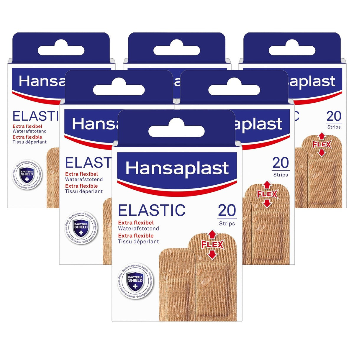 Hansaplast Elastische 20 strips - 6-pack