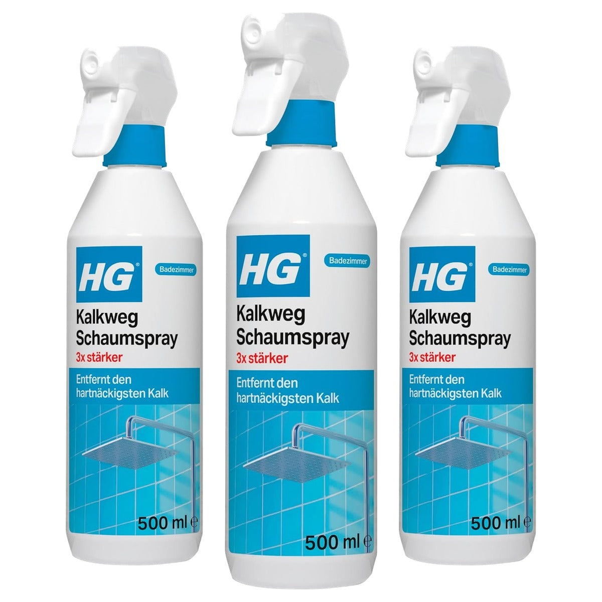 HG Kalkweg schuimspray 3 x sterker 3 x 500 ml - Voordeelverpakking