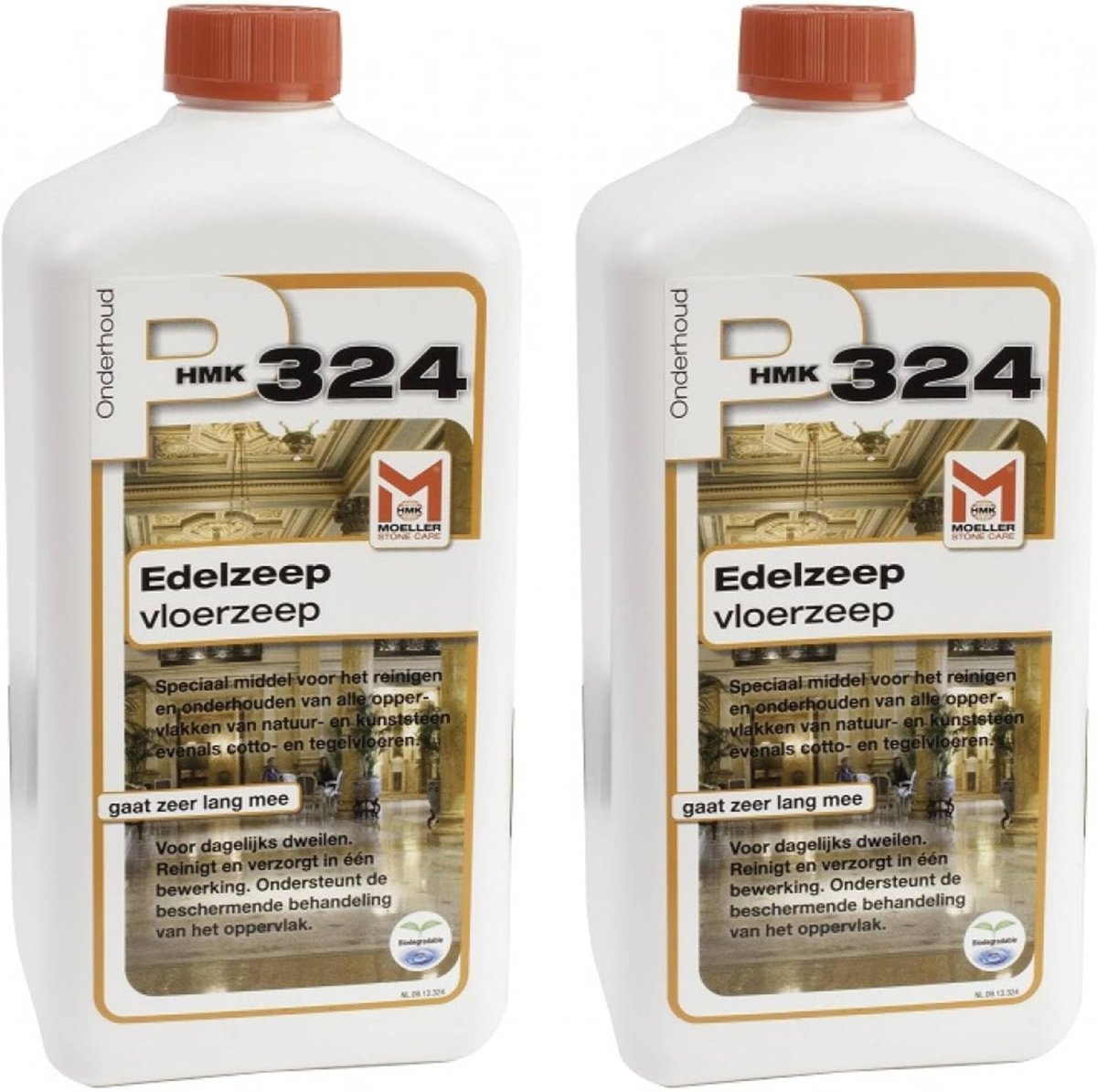 HMK P324 voordeelverpakking vloeibare edelzeep voor vloer 2 stuks
