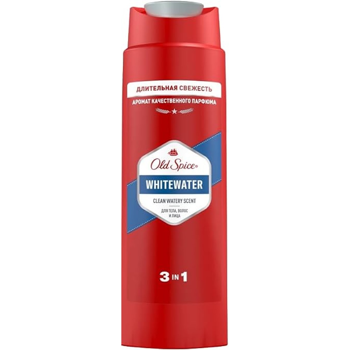 Old Spice Whitewater 3-in-1 shampoo haar, gezicht & lichaam 250 ml