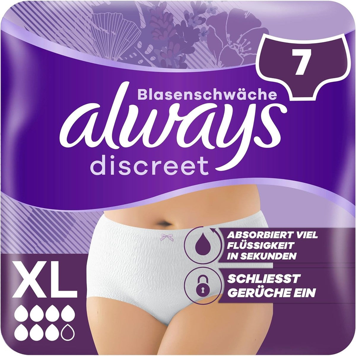 Always Discreet Incontinentieslip Plus XL 3 x 7 slipjes – Always Discreet