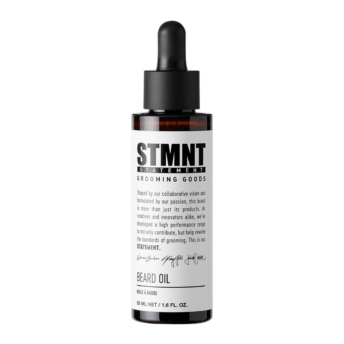 STMNT STATEMENT GROOMING GOODS Beard Oil 50 ml, hydraterende baardolie van natuurlijke oliën, voor een zachte baard, vrij van siliconen, veganistisch en PETA-gecertificeerd