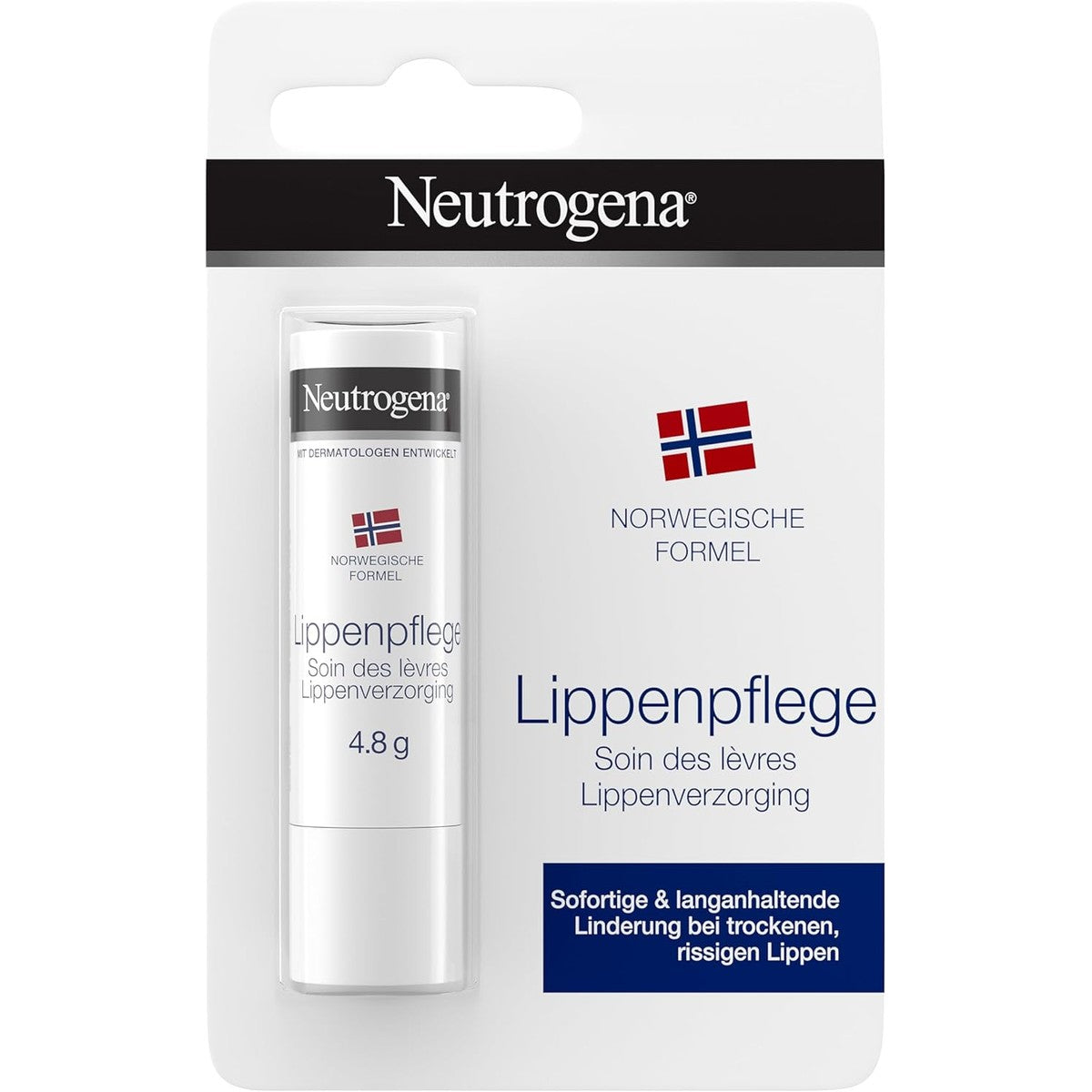 Neutrogena Lippenverzorging Noorse Formule LSF 4 4,8 g – Neutrogena