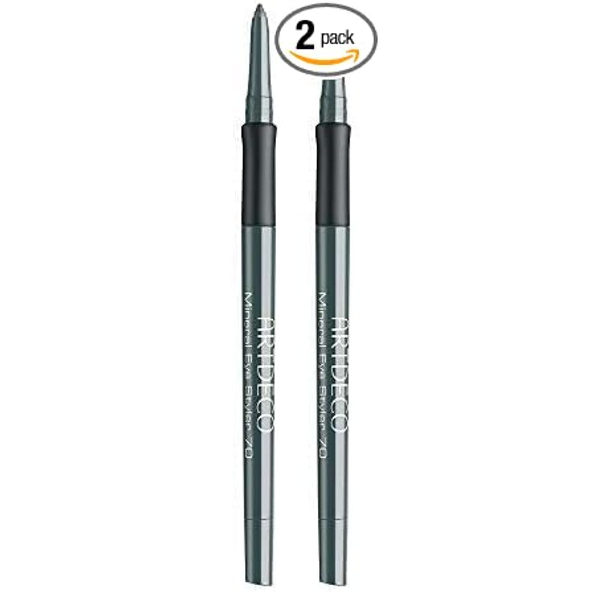 ARTDECO Mineral Eye Styler - Eye Liner langdurig met geïntegreerde puntenslijper, voor gevoelige ogen, veegvast - 1 x 0,4 g (verpakking van 2) – Artdeco