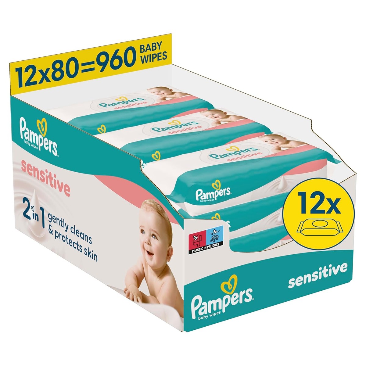 Pampers Sensitive babydoekjes 960 stuks – Pampers