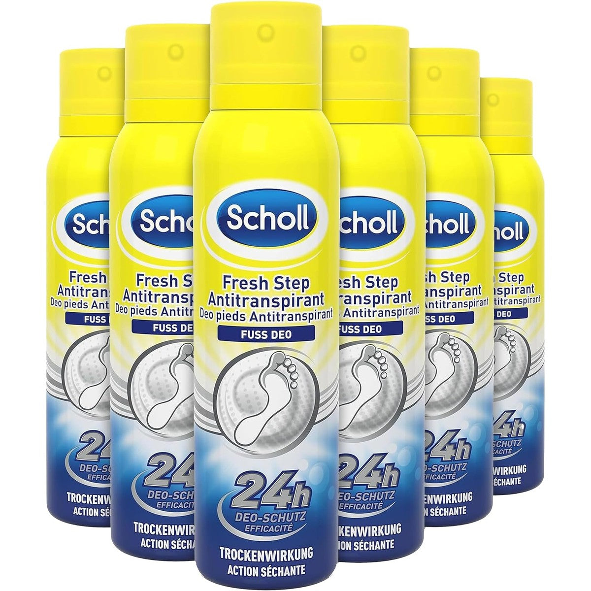 Dr. Scholl's Fresh Step Anti-transpirant Voetspray 6 x 150 ml – Dr. Scholl's