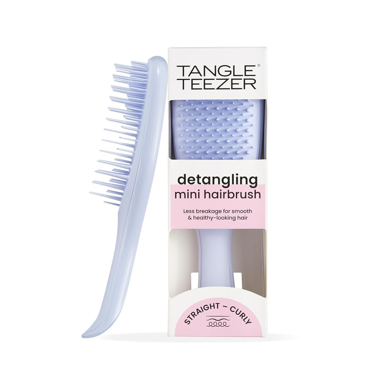 Tangle Teezer Ultimate Detangler Klein, voor nat en droog haar, ontwarringsborstel voor alle haartypes, perfecte haarborstel voor kinderen en op reis, lavendel – Tangle Teezer