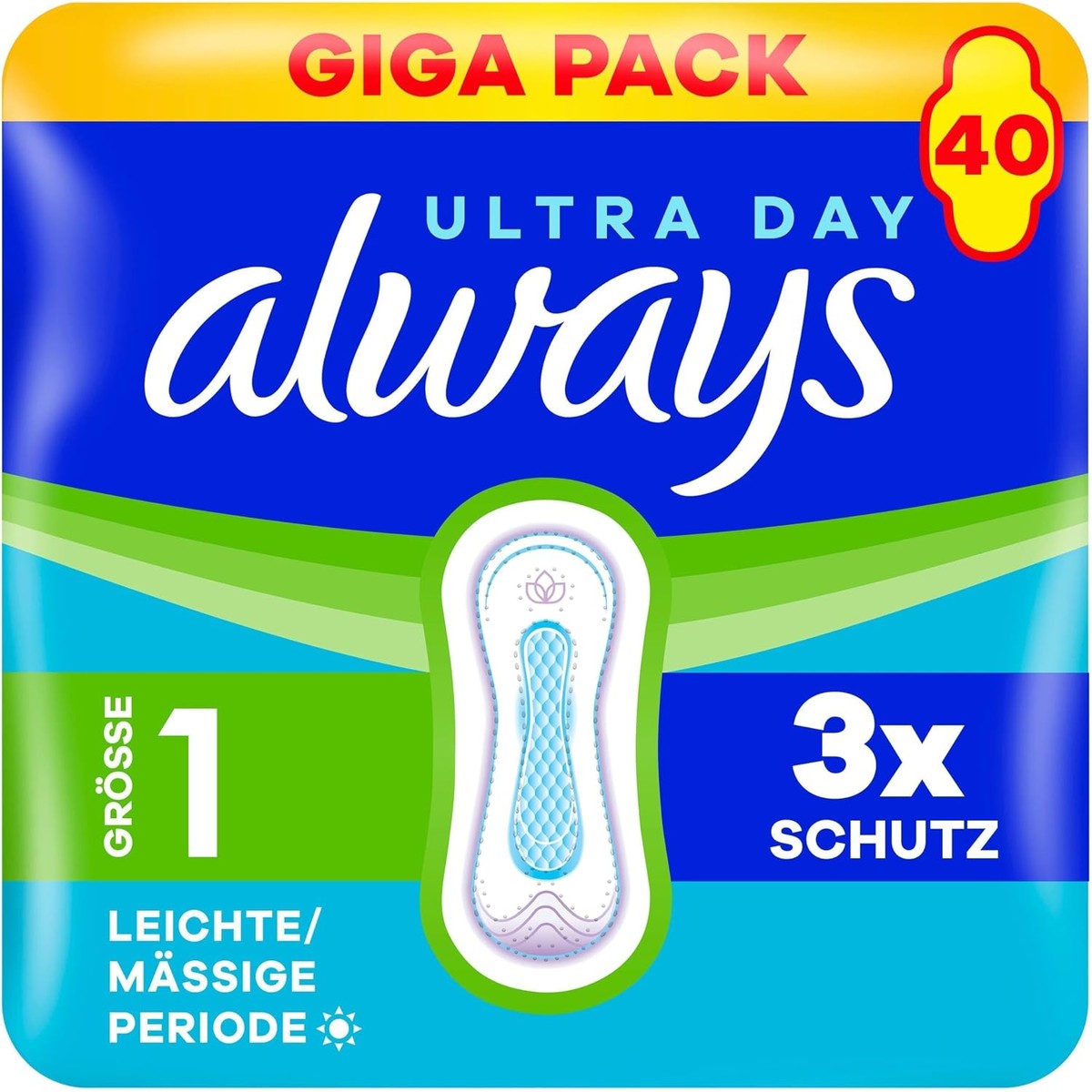 Always Ultra maandverband maat 1 normaal zonder vleugels 40 stuks – Always
