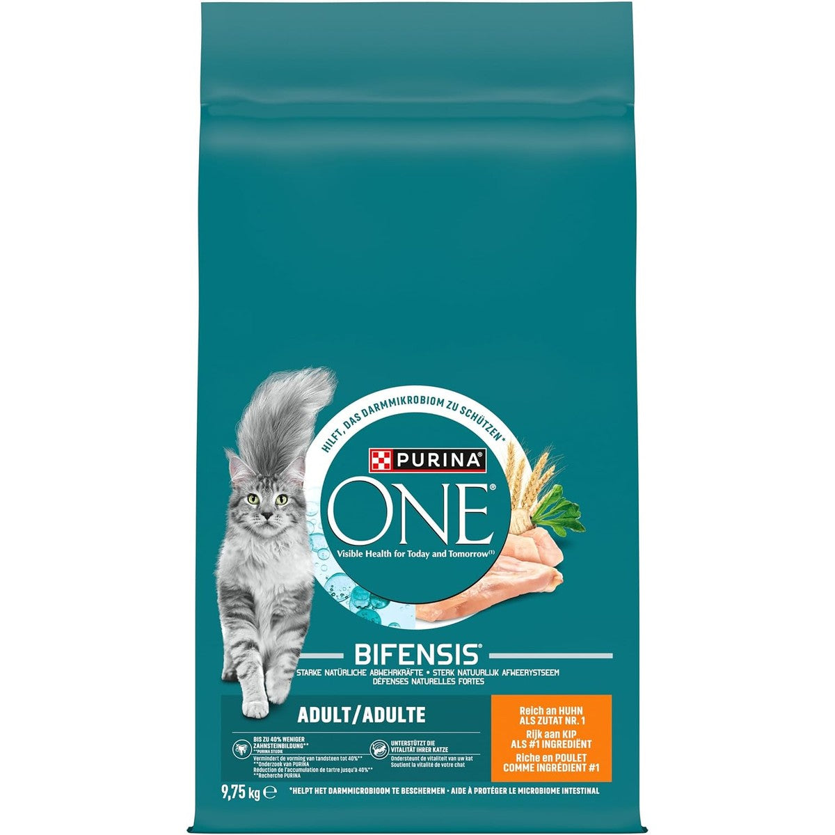 Purina One Bifensis Adult droogvoer kat kip 1 x 9,75 kg