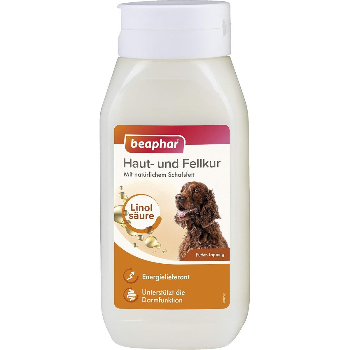 BEAPHAR - Huid- en vachtkuur voor honden - energieleverancier - Met natuurlijk schapenvet - linolzuur en omega 3 en 6 - Ondersteunt de darmfunctie - 430 ml – beaphar