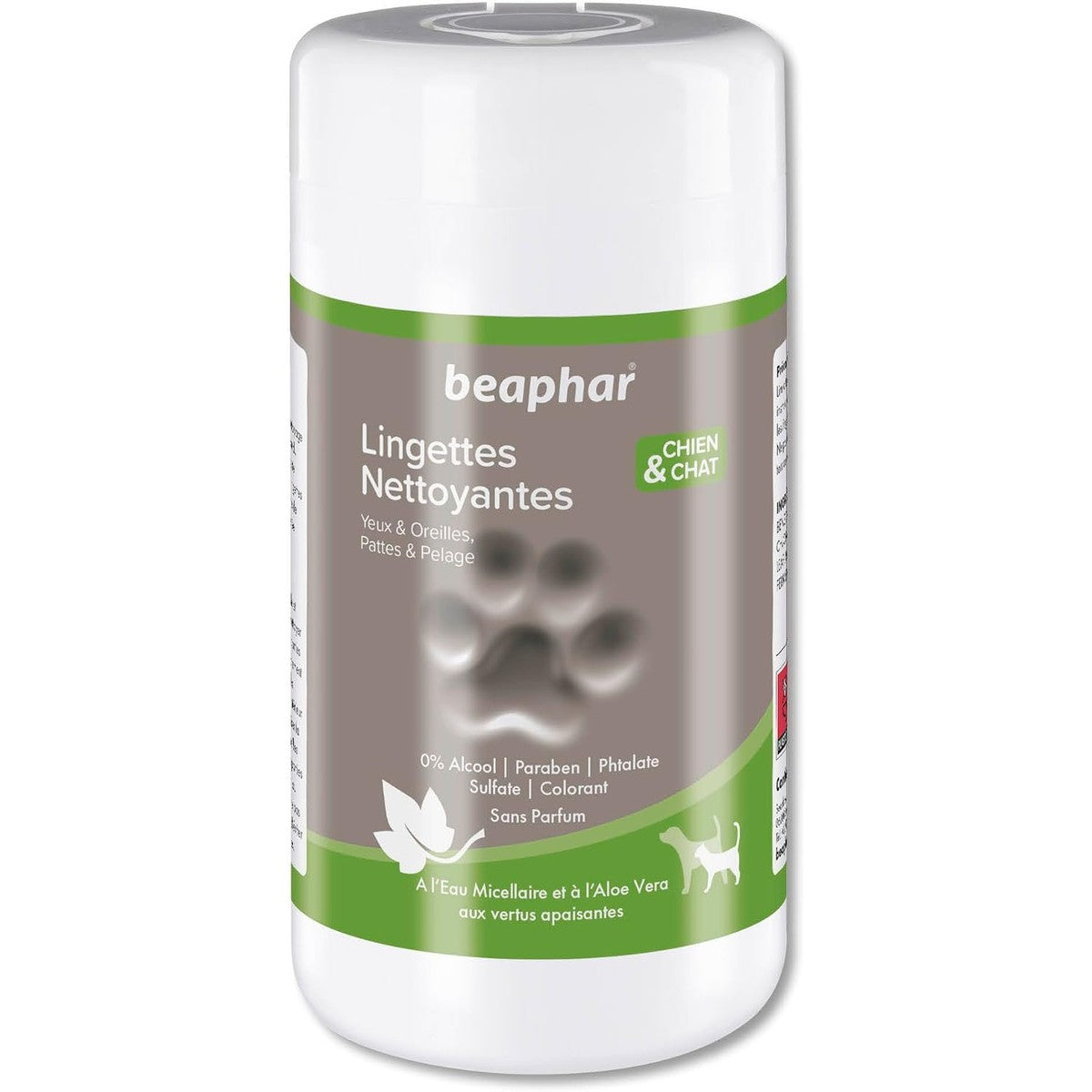 Beaphar Reinigingsdoekjes voor honden en katten (poten, vacht, ogen, oren), 100 stuks – beaphar