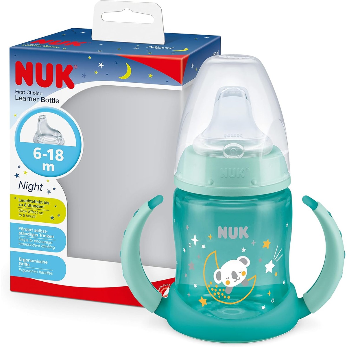 NUK First Choice Drinkbeker Night Koala turquoise 150 ml – NUK