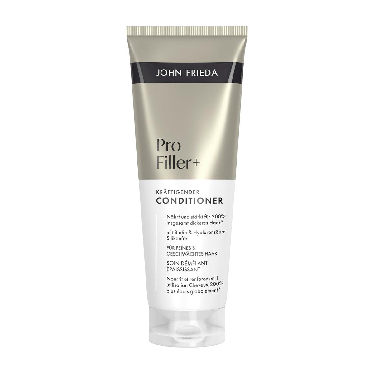 John Frieda PROfiller+ conditioner – inhoud: 250 ml – haartype: fijn en verzwakt haar – geschikt voor gekleurd haar – John Frieda