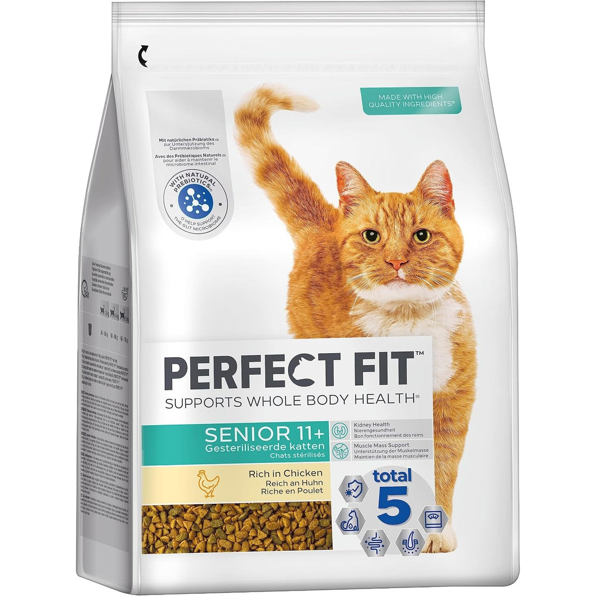 Perfect Fit Senior 11+ droogvoer kat kip 3 x 2,8 kg