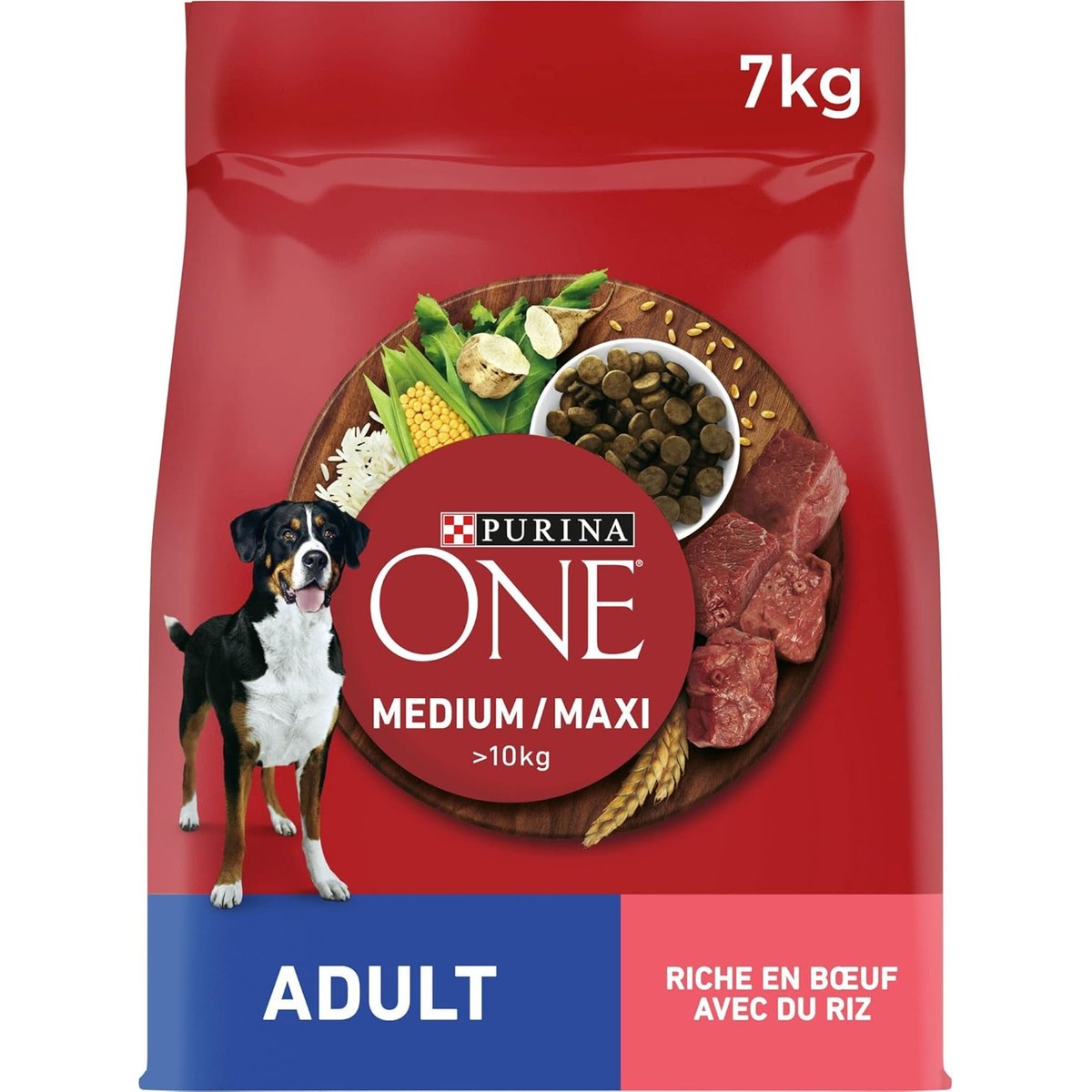 PURINA ONE Medium/Maxi Adult hondenvoer rundvlees 7 kg