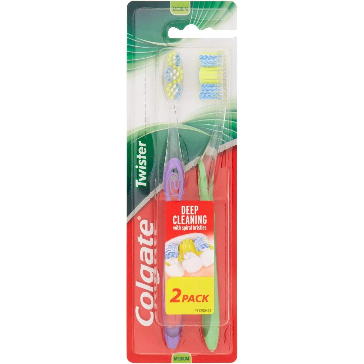 Colgate Twister Fresh Medium handtandenborstel 1 x 2er-Pack – Colgate
