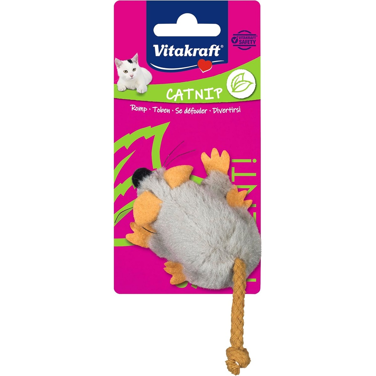 Vitakraft Pluche muis kattenspeelgoed met kattenkruid