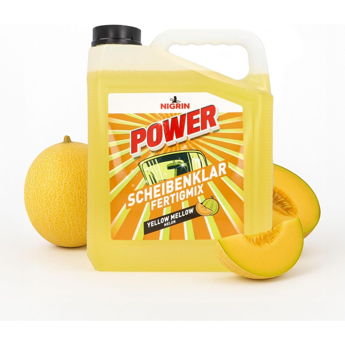 NIGRIN POWER Ruitensproeiervloeistof kant-en-klaar meloen 5 liter