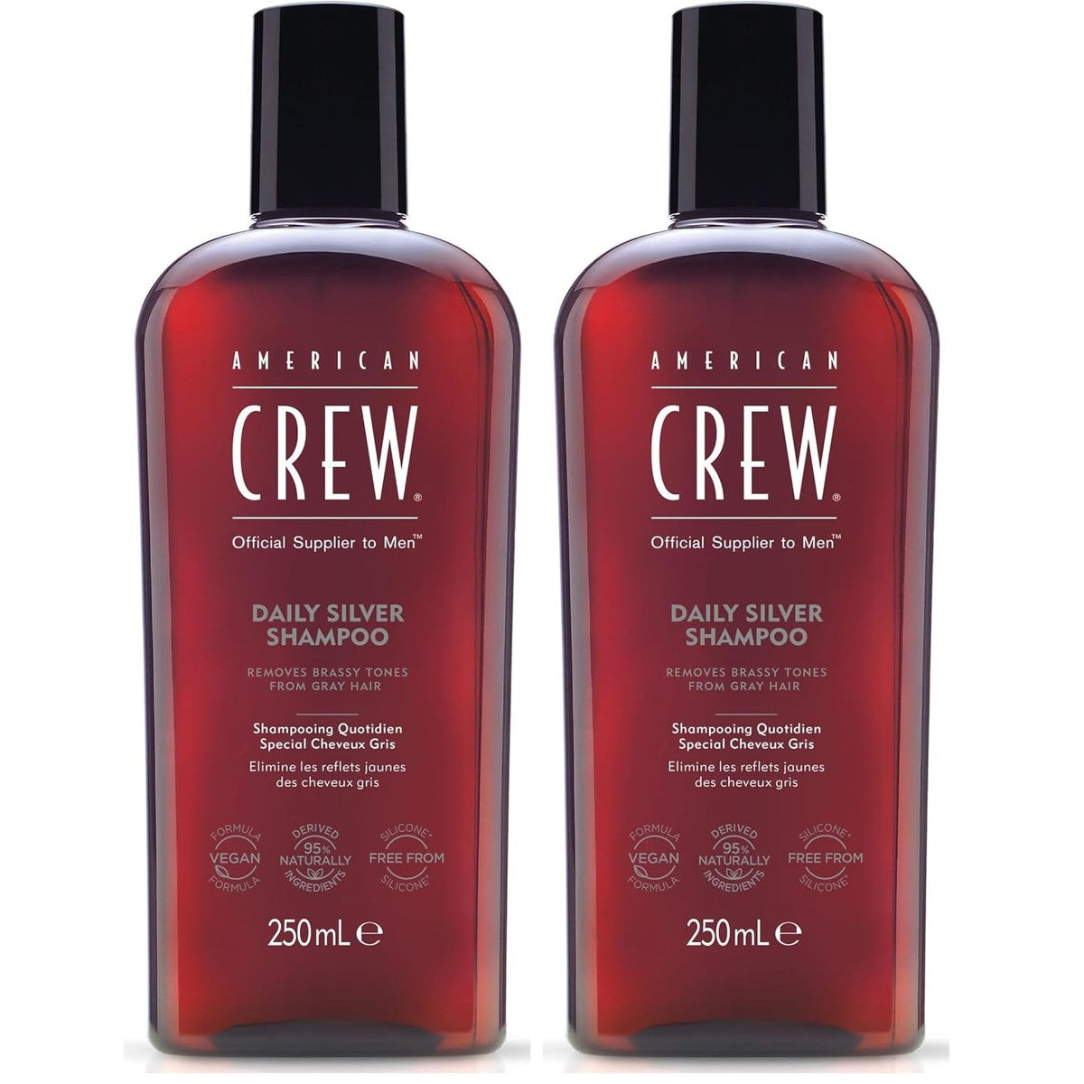 American Crew Daily Silver Shampoo 250 ml (Verpakking van 2)