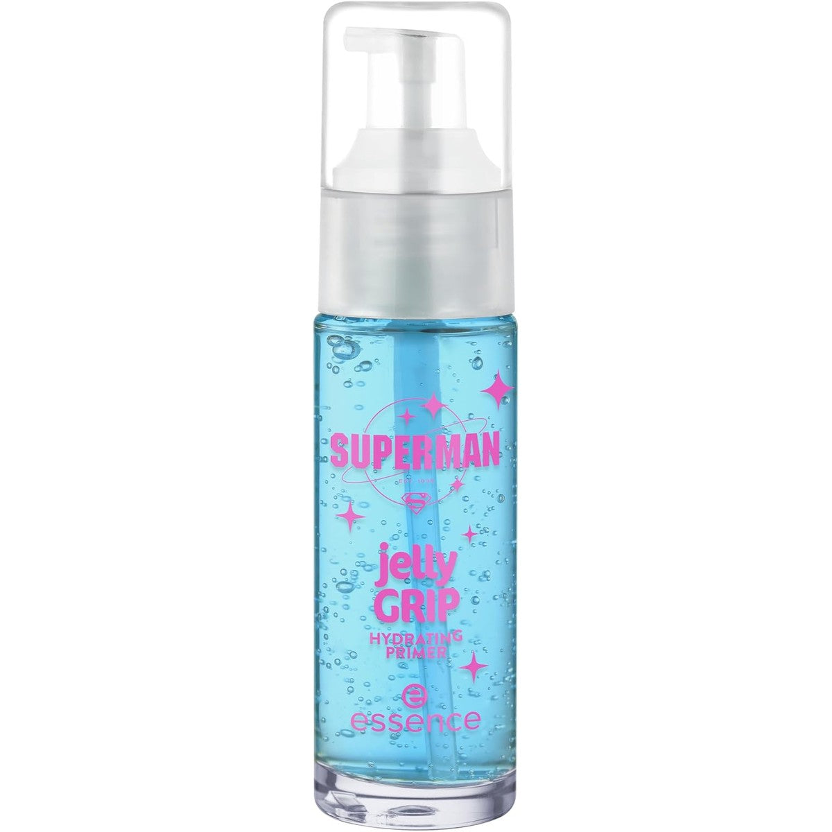 essence Superman Jelly Grip Hydrating Primer natuurlijk veganistisch 29 ml | Primer, hydraterend, verfrissend, primer, gladmakend, speciale grip-formule – Essence Cosmetics
