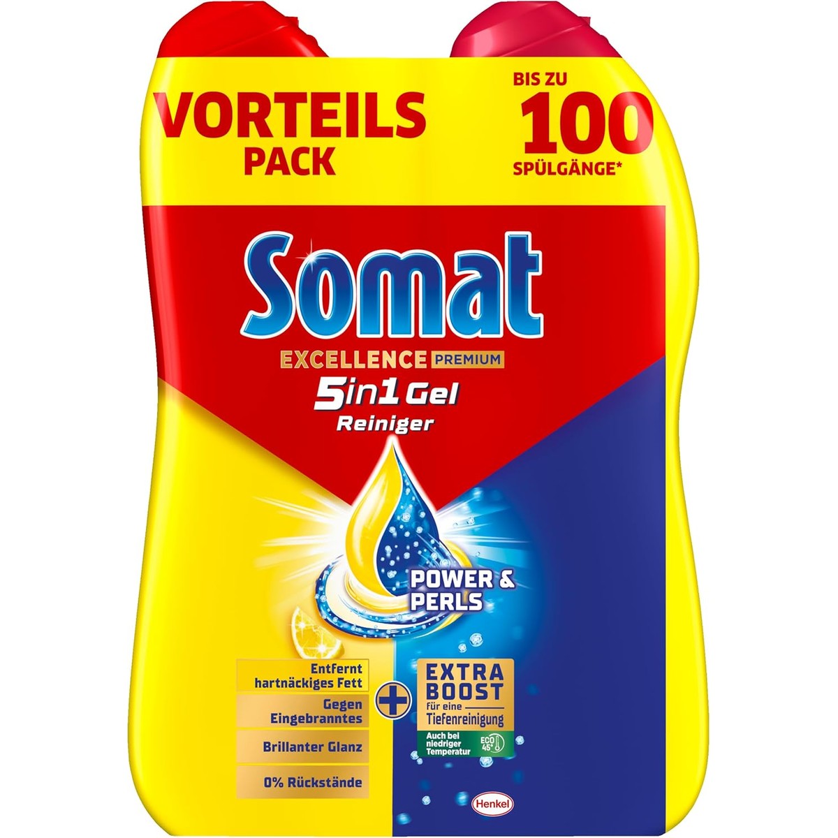 Somat Excellence Premium 5-in-1 gel 2 x 800 ml – Somat