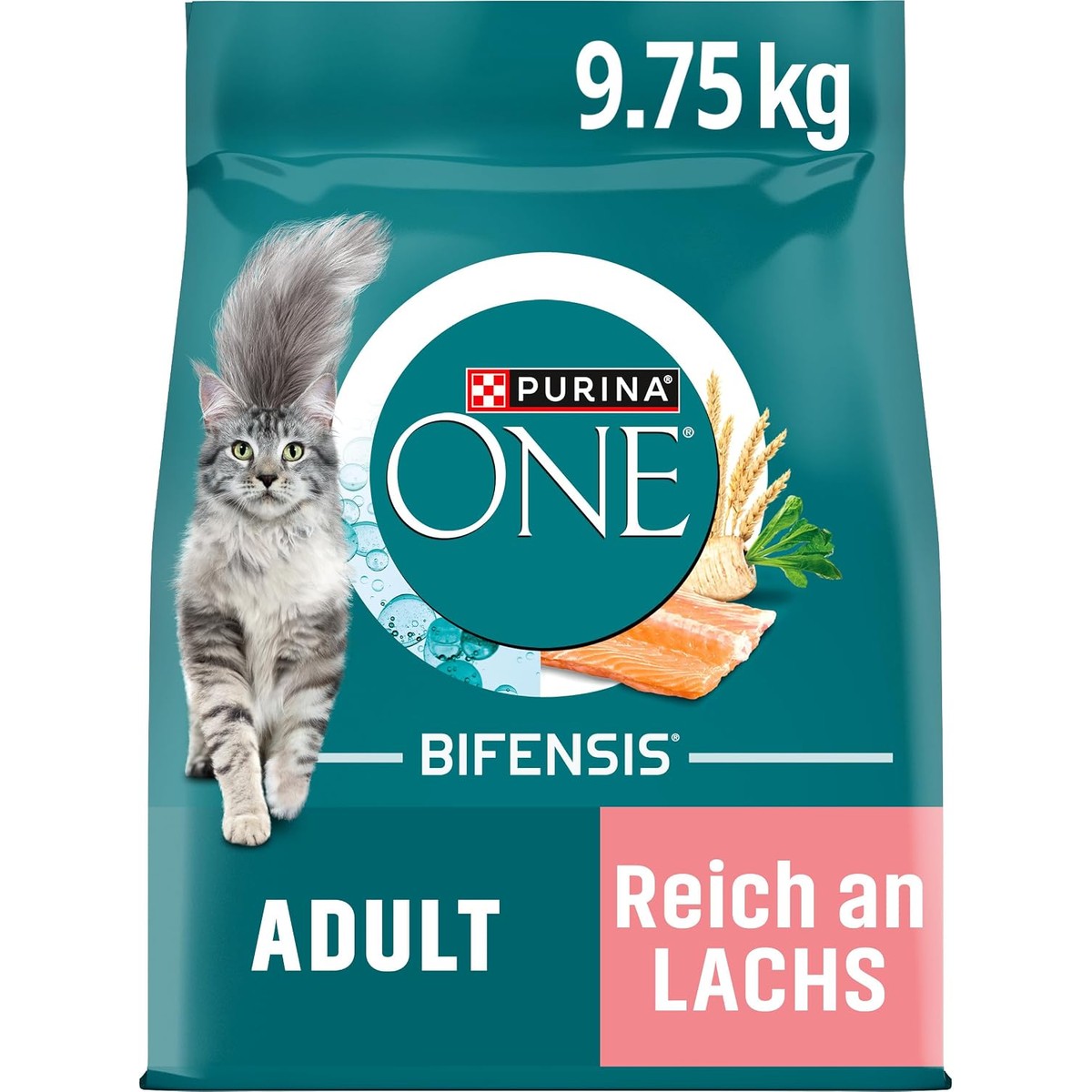 Purina One Bifensis droogvoer kat zalm 1 x 9,75 kg