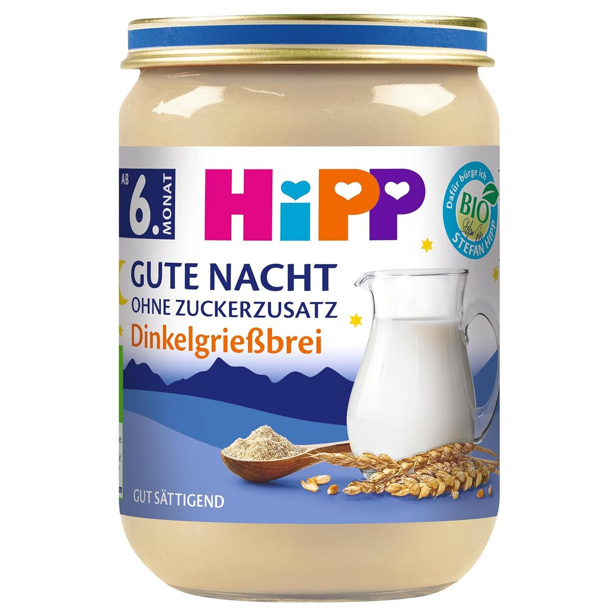 HiPP Bio gute Nacht speltgries pap 6 x 190 g – HiPP
