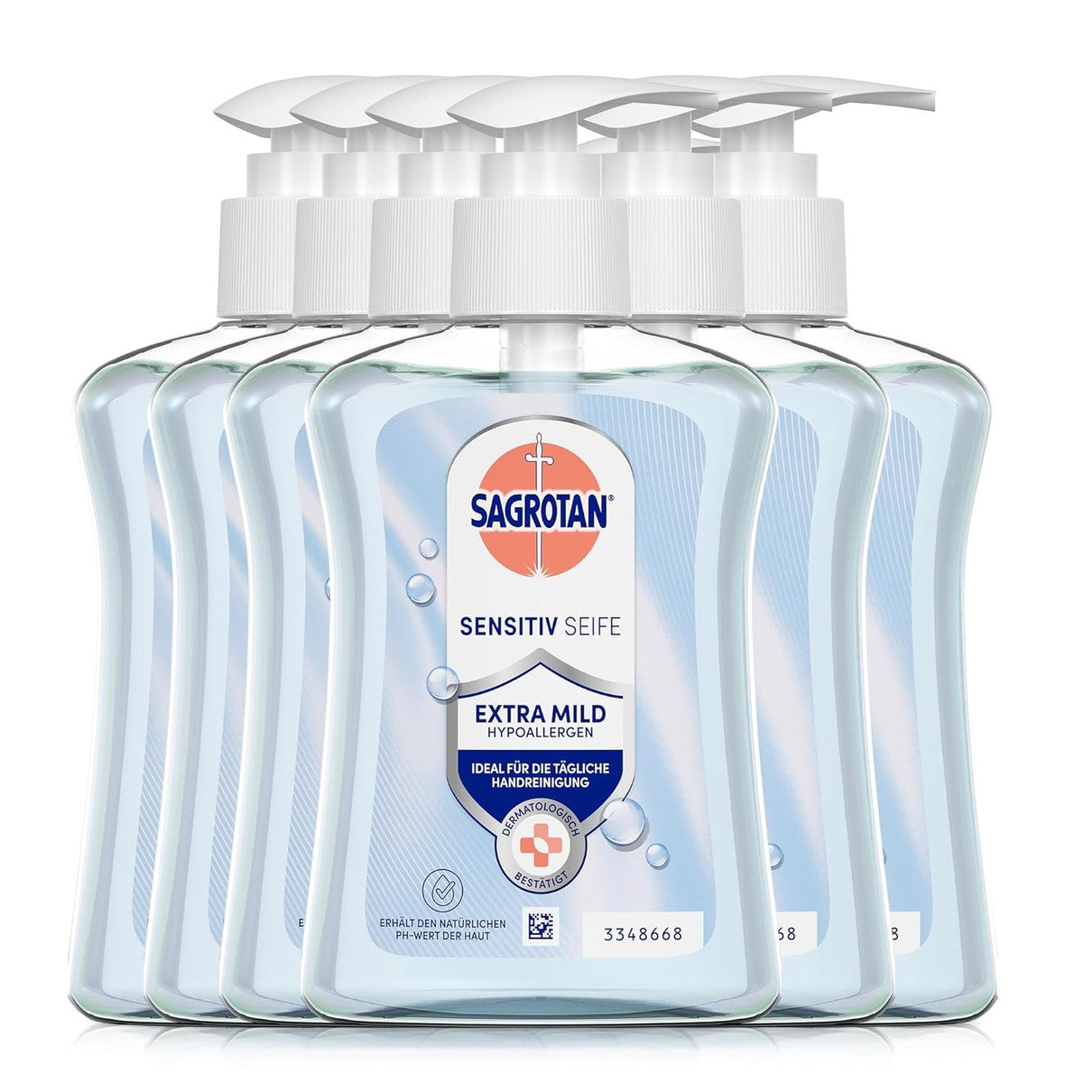 Sagrotan Handzeep Sensitiv 6 x 250 ml – Sagrotan
