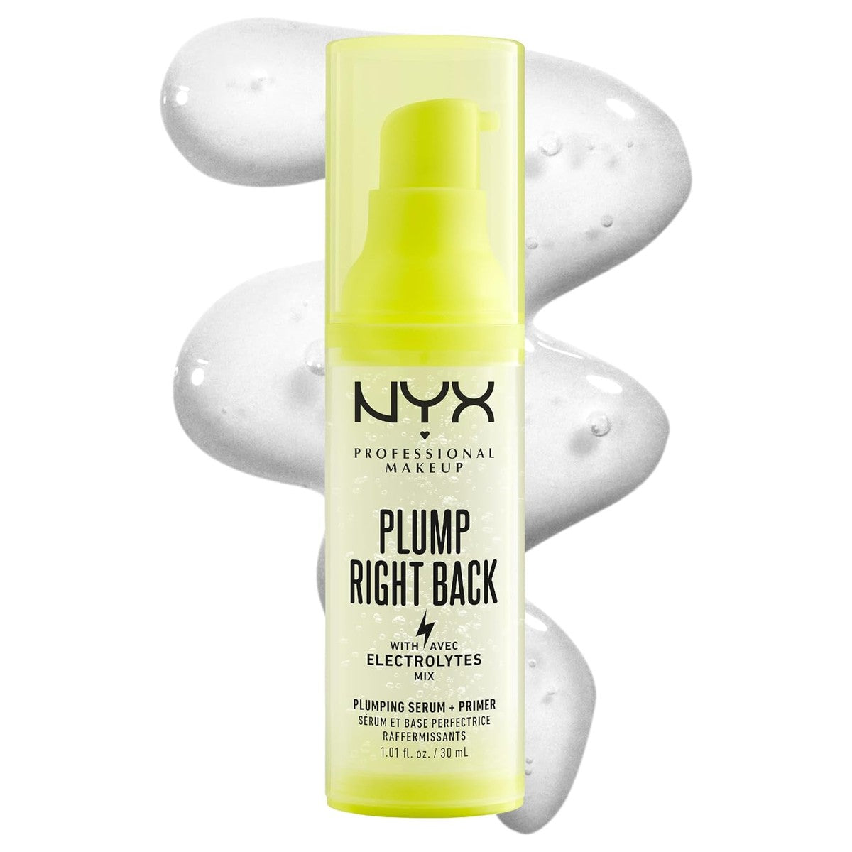 NYX Professional Makeup Primer en serum voor het gezicht, met elektrolyten, veganistische formule, Plump Right Back, 30 ml – NYX PROFESSIONAL MAKEUP